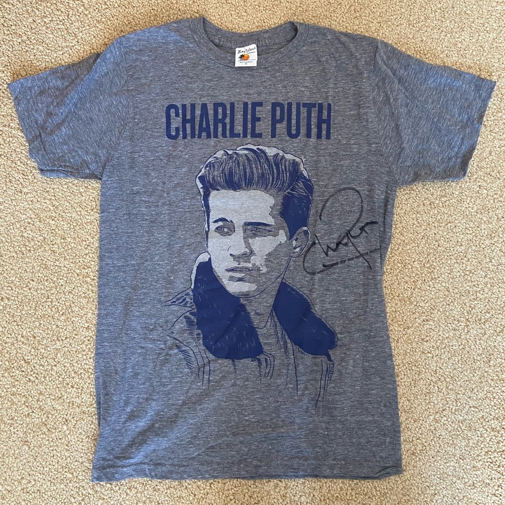 Charlie Puth T-Shirt with Autograph